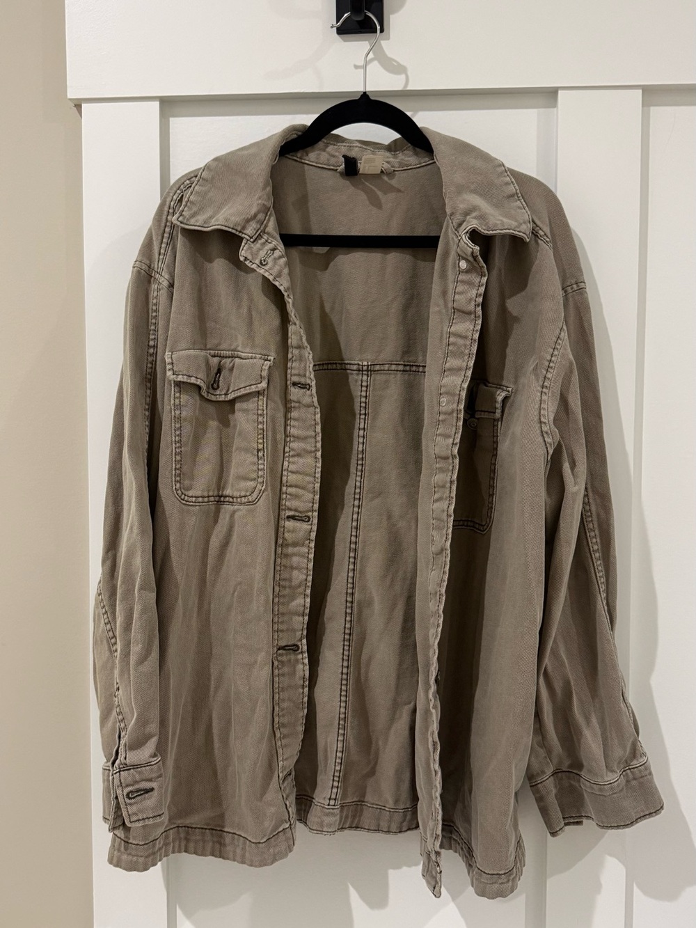 Divided Green Denim Utility Jacket